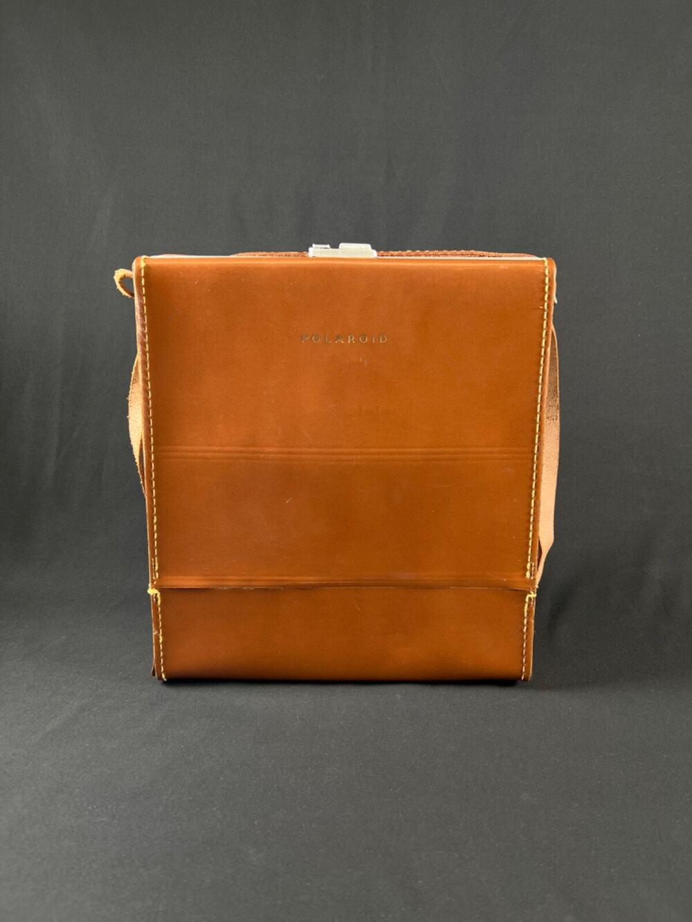 Vintage Leather Carrying Case Bag For Polaroid Land Camera Hipster - Case Only